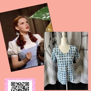 Gingham check tee